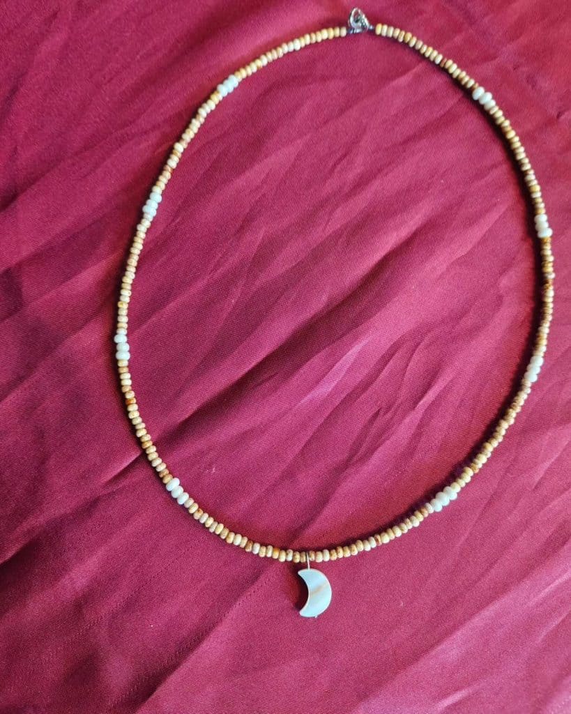 Crystal moon necklace
