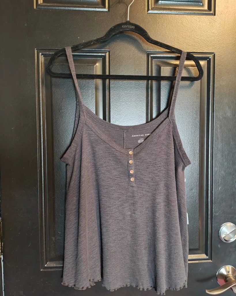 Ribbed henley tank
